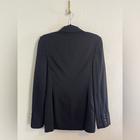 STELLA MCCARTNEY black tuxedo blazer with pin stripe detail. 40 - Picture 2 of 8